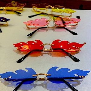 Drippy swag Fire sunglasses 🔥🕶❤️👓💕🥽